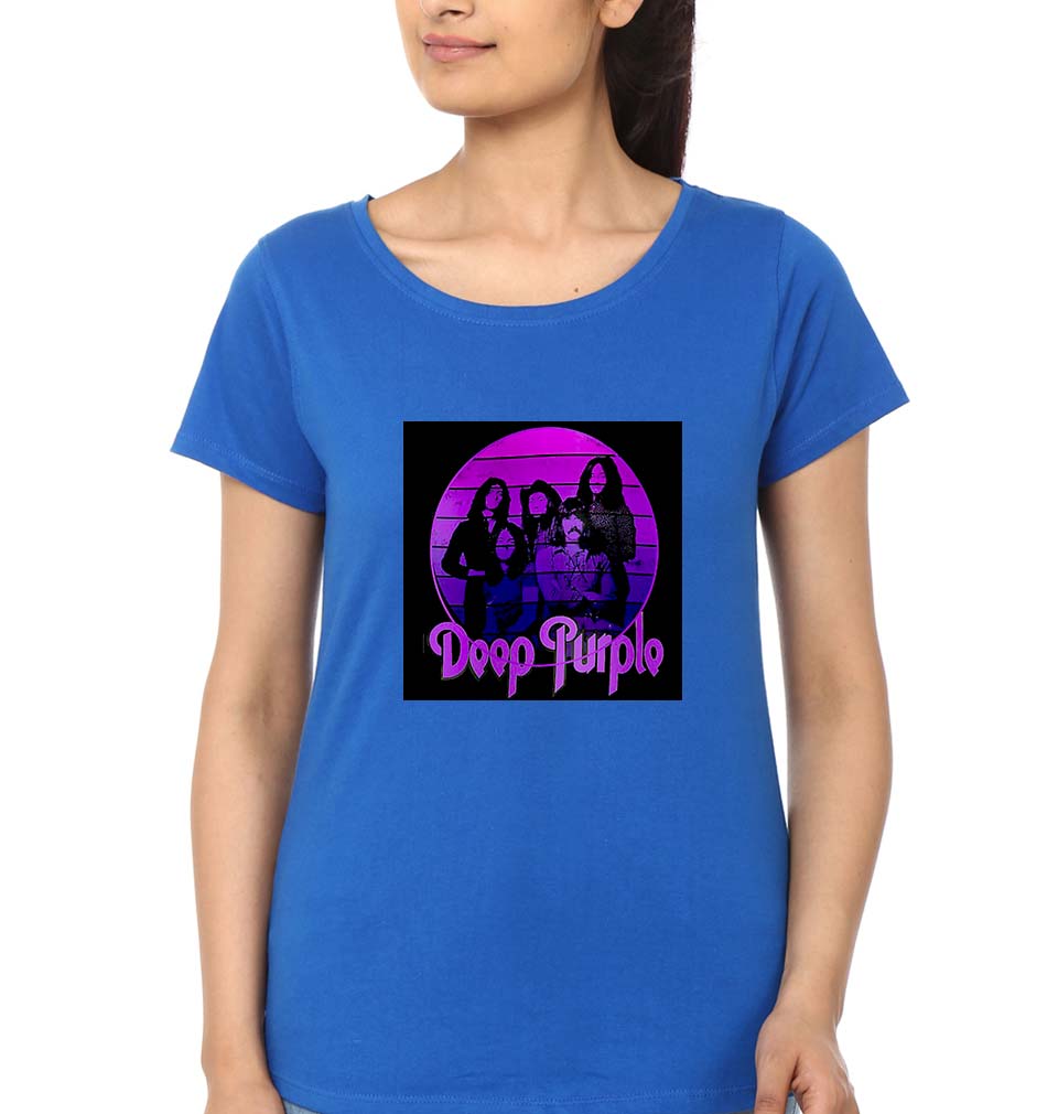 Deep Purple T-Shirt for Women-Royal Blue-Ektarfa.online