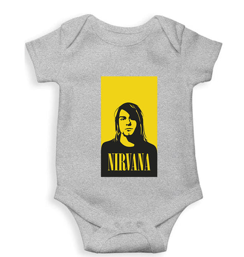 Nirvana Kids Romper For Baby Boy/Girl-0-5 Months(18 Inches)-Grey-Ektarfa.online