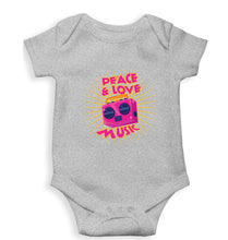 Load image into Gallery viewer, Psychedelic Music Peace Love Kids Romper For Baby Boy/Girl-Grey-Ektarfa.online
