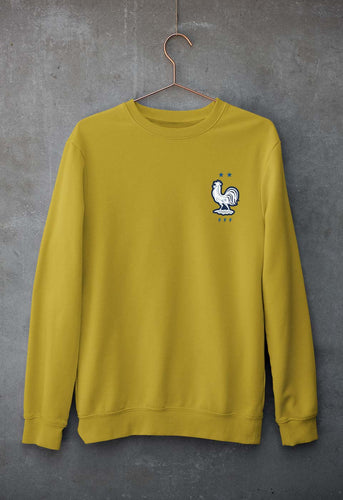France Football Unisex Sweatshirt for Men/Women-Mustard Yellow-Ektarfa.online