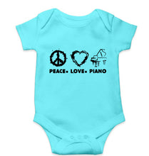 Load image into Gallery viewer, Peace Love Piano Kids Romper For Baby Boy/Girl-Skyblue-Ektarfa.online
