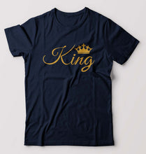 Load image into Gallery viewer, King T-Shirt for Men-Navy Blue-Ektarfa.online
