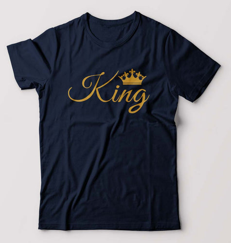 King T-Shirt for Men-Navy Blue-Ektarfa.online