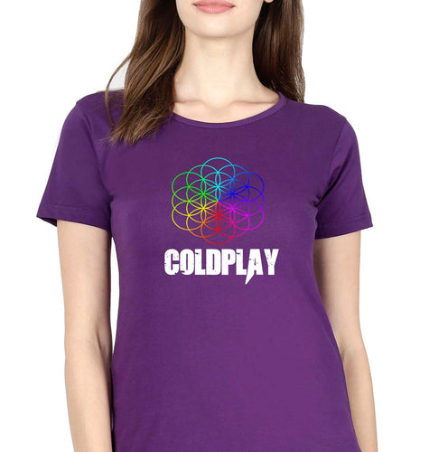 Coldplay T-Shirt for Women-Purple-Ektarfa.online