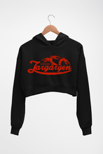 Load image into Gallery viewer, House Targaryen (GOT) Crop HOODIE FOR WOMEN-Black-Ektarfa.online
