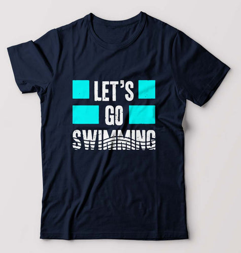 Swimming T-Shirt for Men-Navy Blue-Ektarfa.online