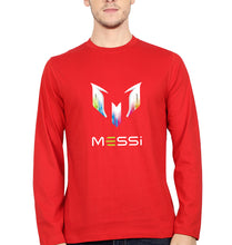 Load image into Gallery viewer, Messi Full Sleeves T-Shirt for Men-Red-Ektarfa.online
