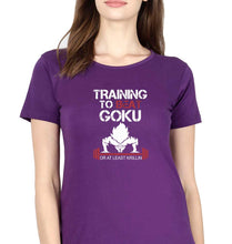 Load image into Gallery viewer, Goku Gym T-Shirt for Women-Purple-Ektarfa.online
