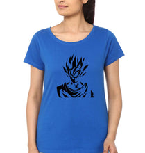 Load image into Gallery viewer, Anime Goku T-Shirt for Women-Royal Blue-Ektarfa.online
