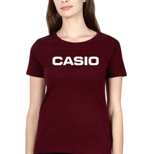 Load image into Gallery viewer, Casio T-Shirt for Women-Maroon-Ektarfa.online

