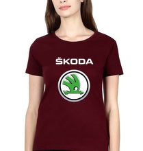Load image into Gallery viewer, Skoda T-Shirt for Women-Maroon-Ektarfa.online
