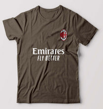 Load image into Gallery viewer, A.C. Milan 2021-22 T-Shirt for Men-Olive Green-Ektarfa.online
