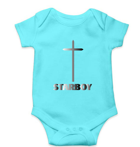 The Weeknd Kids Romper For Baby Boy/Girl-Sky Blue-Ektarfa.online