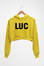 Load image into Gallery viewer, LUC Crop HOODIE FOR WOMEN-Mustard Yellow-Ektarfa.online
