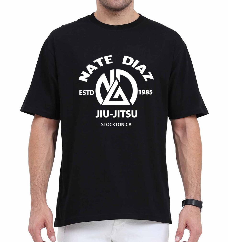 Nate Diaz UFC Oversized T-Shirt for Men-Black-Ektarfa.online