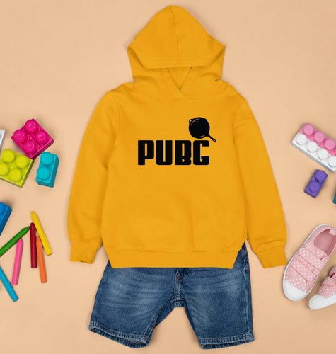 PUBG Kids Hoodie for Boy/Girl-Mustard Yellow-Ektarfa.online