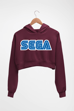 Load image into Gallery viewer, Sega Crop HOODIE FOR WOMEN-Maroon-Ektarfa.online
