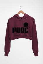 Load image into Gallery viewer, PUBG Crop HOODIE FOR WOMEN-Maroon-Ektarfa.online
