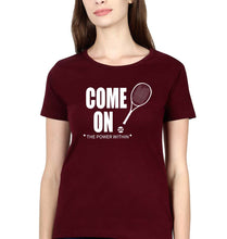 Load image into Gallery viewer, Tennis T-Shirt for Women-Maroon-Ektarfa.online
