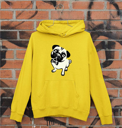 Pug Dog Unisex Hoodie for Men/Women-Mustard Yellow-Ektarfa.online