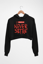 Load image into Gallery viewer, OnePlus Crop HOODIE FOR WOMEN-Black-Ektarfa.online
