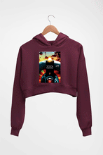 Load image into Gallery viewer, 2001 A Space Odyssey Crop HOODIE FOR WOMEN-Maroon-Ektarfa.online
