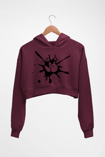 Load image into Gallery viewer, Bowling Crop HOODIE FOR WOMEN-Maroon-Ektarfa.online

