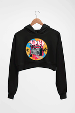 Load image into Gallery viewer, Hip Hop Crop HOODIE FOR WOMEN-Black-Ektarfa.online

