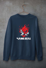Load image into Gallery viewer, Cyberpunk Samurai Unisex Sweatshirt for Men/Women-Navy Blue-Ektarfa.online
