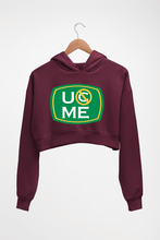 Load image into Gallery viewer, John Cena Crop HOODIE FOR WOMEN-Maroon-Ektarfa.online
