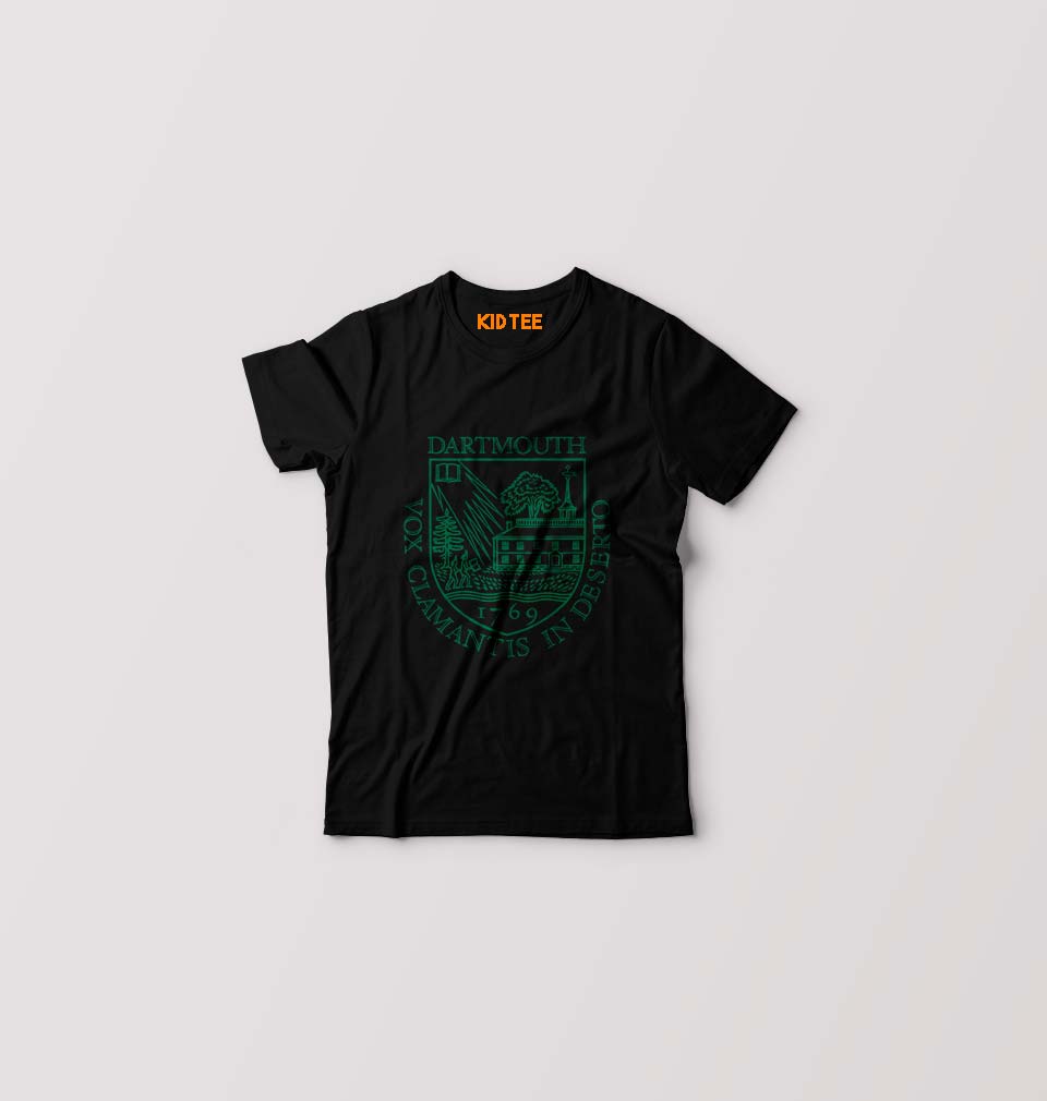 Dartmouth College Kids T-Shirt for Boy/Girl-Black-Ektarfa.online