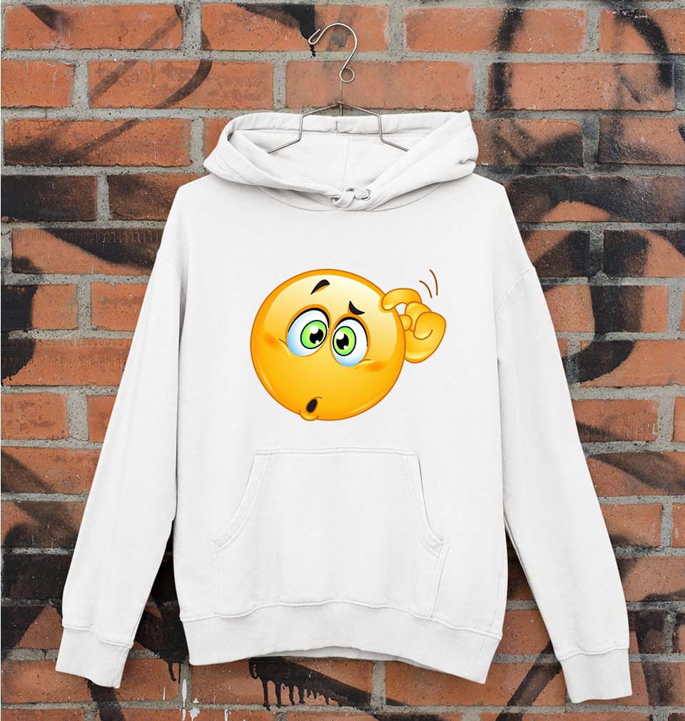 Emoji Unisex Hoodie for Men/Women-White-Ektarfa.online