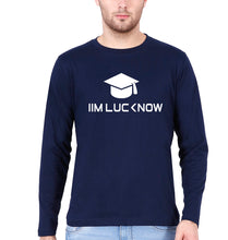 Load image into Gallery viewer, IIM L Lucknow Full Sleeves T-Shirt for Men-Navy Blue-Ektarfa.online
