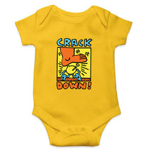 Load image into Gallery viewer, Keith Haring Kids Romper For Baby Boy/Girl-0-5 Months(18 Inches)-Yellow-Ektarfa.online
