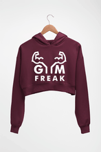 Load image into Gallery viewer, Gym Crop HOODIE FOR WOMEN-Maroon-Ektarfa.online
