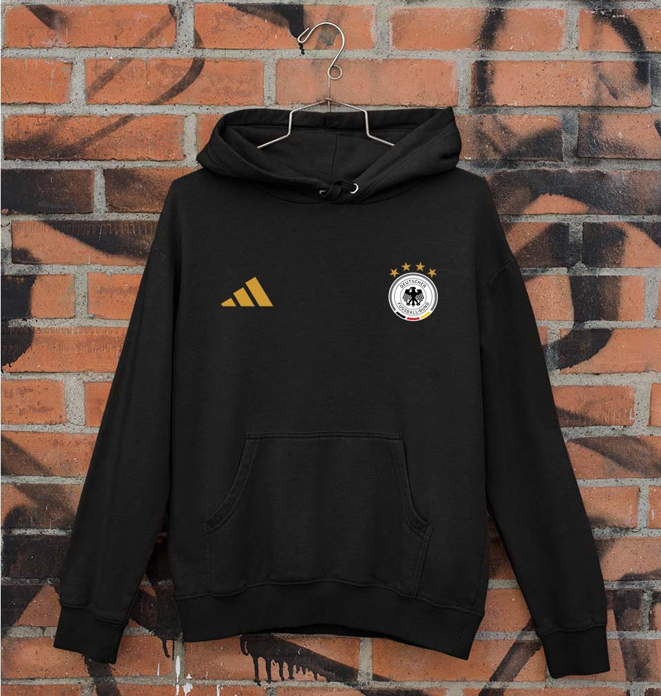 Germany Football Unisex Hoodie for Men/Women-S(40 Inches)-Black-Ektarfa.online