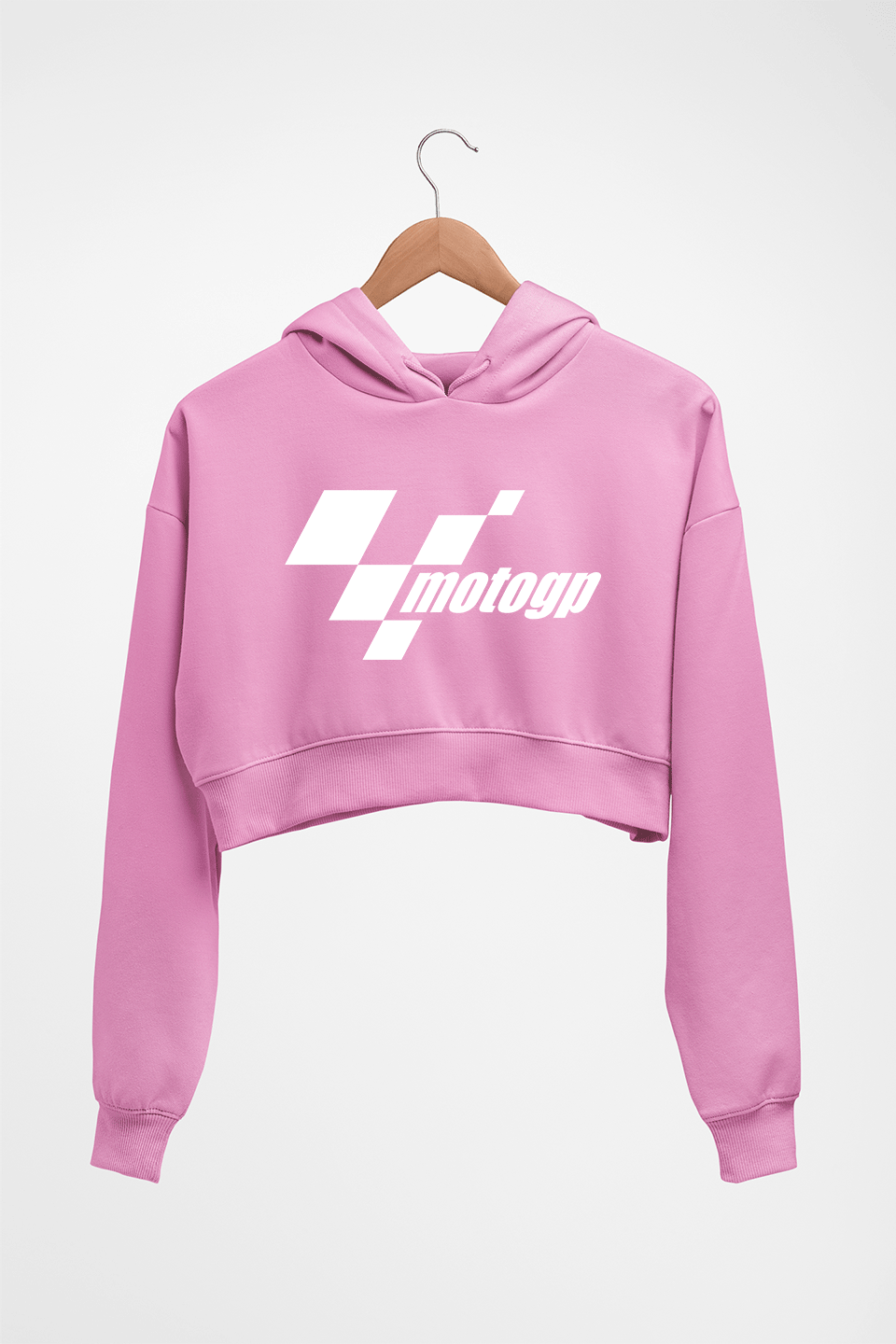 MotoGP Crop HOODIE FOR WOMEN-Light Baby Pink-Ektarfa.online