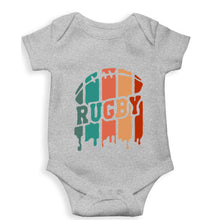 Load image into Gallery viewer, Rugby Kids Romper For Baby Boy/Girl-0-5 Months(18 Inches)-Grey-Ektarfa.online
