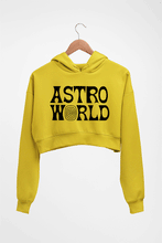 Load image into Gallery viewer, Astroworld Travis Scott Crop HOODIE FOR WOMEN-Mustard Yellow-Ektarfa.online
