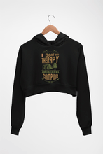 Load image into Gallery viewer, Camping Crop HOODIE FOR WOMEN-Black-Ektarfa.online
