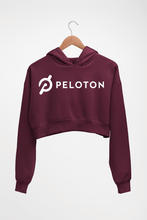 Load image into Gallery viewer, Peloton Crop HOODIE FOR WOMEN-Maroon-Ektarfa.online
