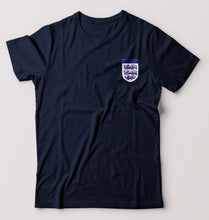 Load image into Gallery viewer, England Football T-Shirt for Men-S(38 Inches)-Navy Blue-Ektarfa.online
