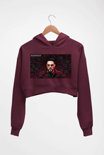 Load image into Gallery viewer, Badshah Crop HOODIE FOR WOMEN-Maroon-Ektarfa.online
