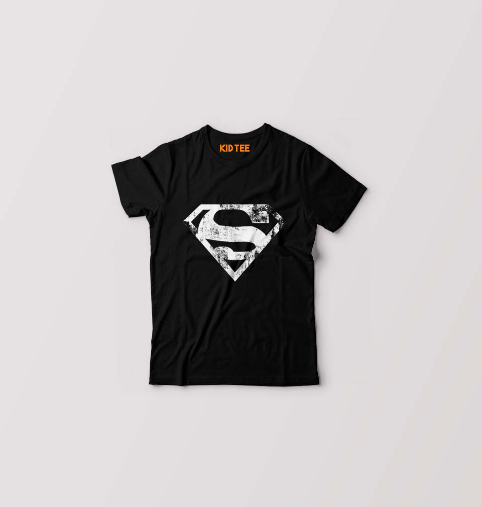 Superman Superhero T-Shirt for Boy/Girl-Black-Ektarfa.online
