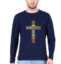 Load image into Gallery viewer, Christian Full Sleeves T-Shirt for Men-Navy Blue-Ektarfa.online
