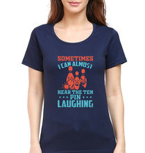 Load image into Gallery viewer, Bowling T-Shirt for Women-Navy Blue-Ektarfa.online
