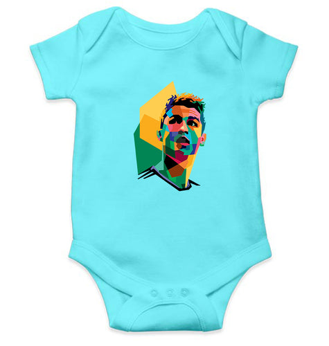 Cristiano Ronaldo CR7 Kids Romper For Baby Boy/Girl-0-5 Months(18 Inches)-Sky Blue-Ektarfa.online