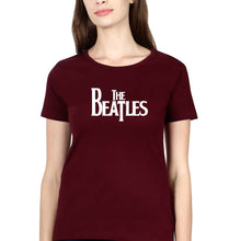 Load image into Gallery viewer, Beatles T-Shirt for Women-Maroon-Ektarfa.online
