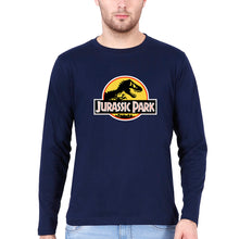 Load image into Gallery viewer, Jurassic Park Full Sleeves T-Shirt for Men-Navy Blue-Ektarfa.online
