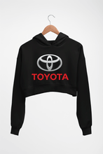 Load image into Gallery viewer, Toyota Crop HOODIE FOR WOMEN-Black-Ektarfa.online
